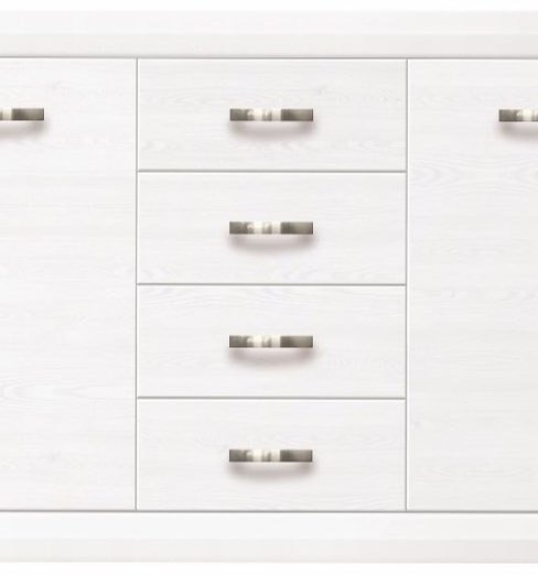 Комод BRW Мальта KOM2D4S, 151.50x38x91 см, белый - ForteMarket Комод BRW Мальта KOM2D4S, 151.50x38x91 см, белый купить,0