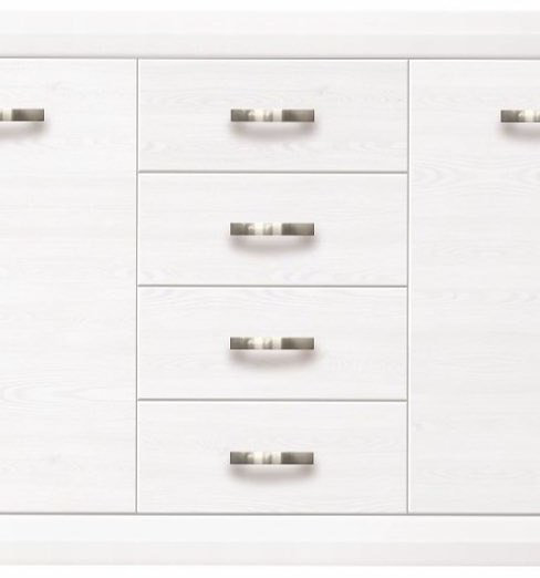 Комод BRW Мальта KOM2D4S, 151.50x38x91 см, белый купить,NaN