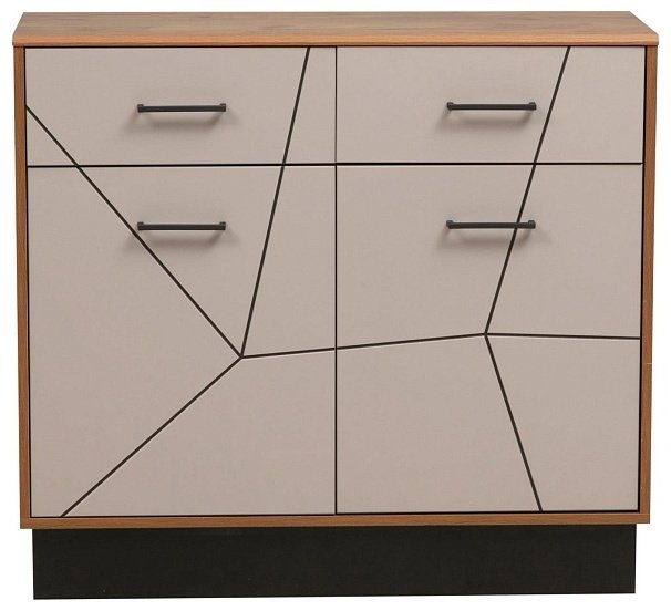 Комод Седьмое небо Гамма, 100x36x91 см, серый, коричневый купить,NaN