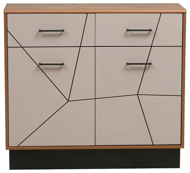 Комод Седьмое небо Гамма, 100x36x91 см, серый, коричневый купить,NaN
