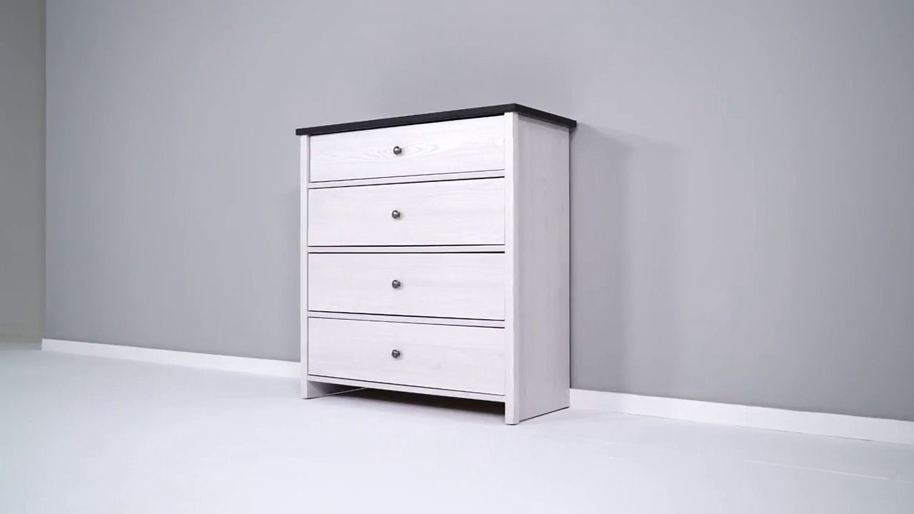 Комод BRW Порто 88.50x40x94см белый купить,NaN
