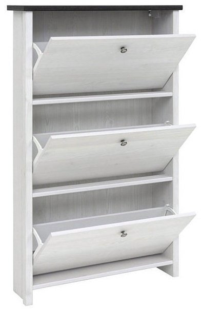 Обувница Гербор 75x18.50x126см белый купить,NaN