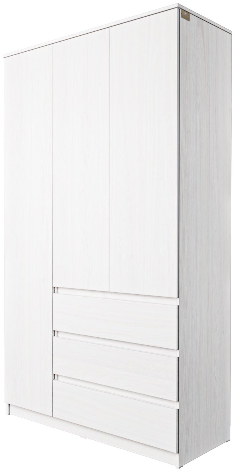Распашной шкаф Мебель Азии Мори МШ 1200.1, 120x210х50 см, светло серый