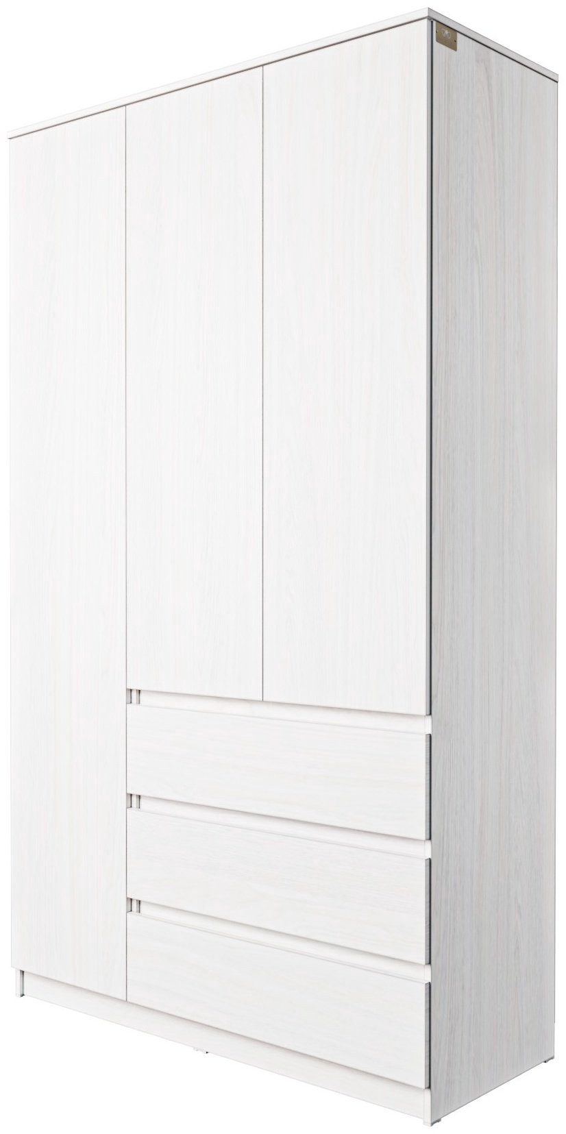 Распашной шкаф Мебель Азии Мори МШ 1200.1, 120x210х50 см, светло серый купить,NaN