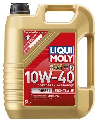 Моторное масло Полусинтетическое LIQUI MOLY DIESEL LEICHTLAUF 10W-40 5 л купить,NaN