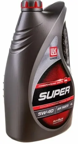Моторное масло Полусинтетическое ЛУКОЙЛ SUPER 5W-40 4 л