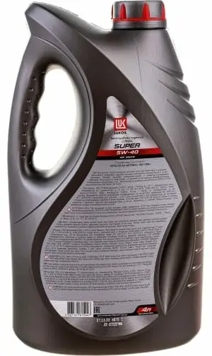 Моторное масло Полусинтетическое ЛУКОЙЛ SUPER 5W-40 4 л