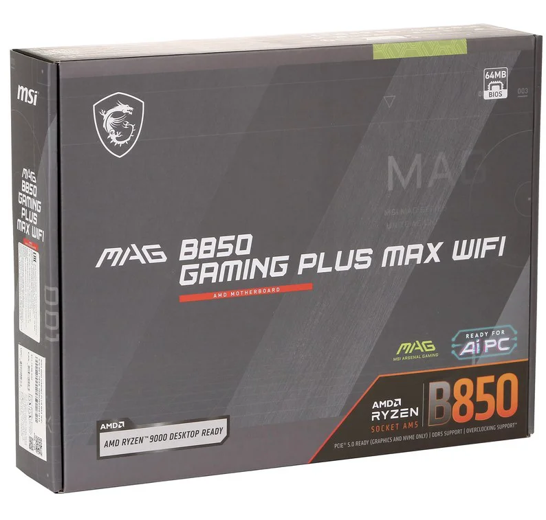 Материнская плата MSI MAG B850 Gaming Plus Max WiFi