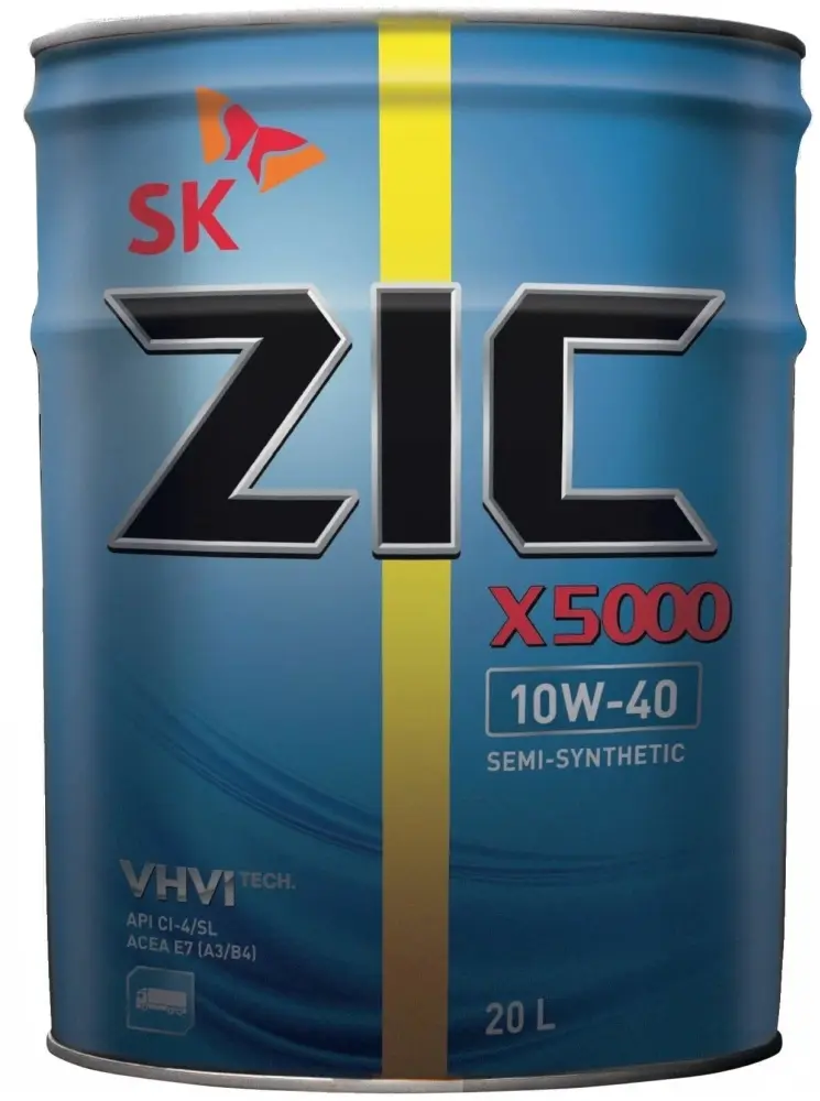 Моторное масло Полусинтетическое ZIC X5000 10W-40 20 л купить,NaN