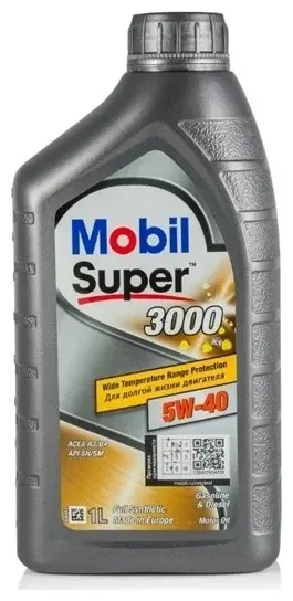 Моторное масло Синтетическое MOBIL Super 3000 X1 A3/B4 5W-40 1 л купить,14900