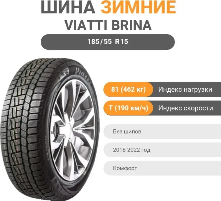 Viatti Brina V-521 185/55 R15 81 T без шипов купить,38100