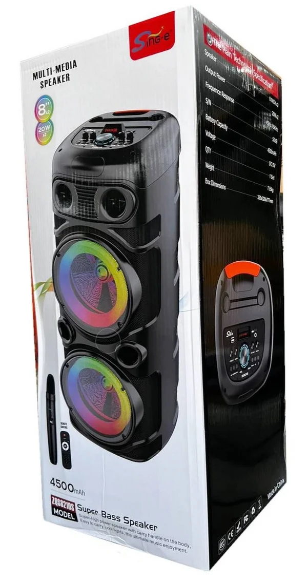 Портативная колонка SinG-e ZQS 8210S черный купить,NaN