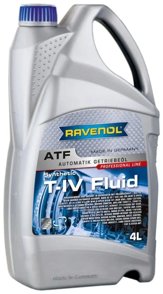 Масло синтетическое RAVENOL ATF T-IV Fluid 4 л - ForteMarket Масло синтетическое RAVENOL ATF T-IV Fluid 4 л купить,NaN