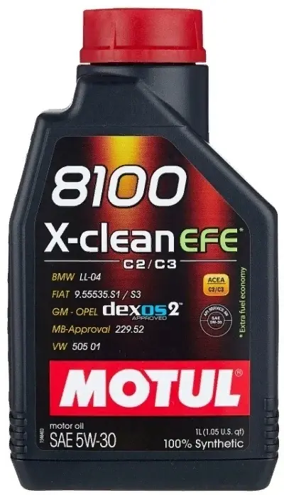 Моторное масло Синтетическое Motul 8100 X-clean EFE 5W-30 1 л купить,15400