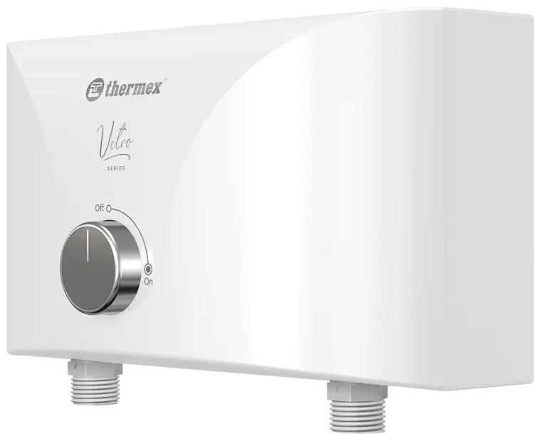 Водонагреватель проточный Thermex Vetro 6500 combi белый