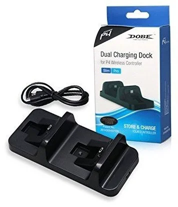 Зарядная станция Dobe PS4 Dual Charging Dock черная