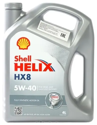 Моторное масло Синтетическое SHELL Shell Helix HX8 5W-40 4 л купить,29200