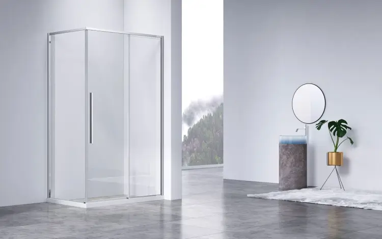 Душевое ограждение KABINKA.KZ двухстенное VSR-4SN8013CL, 1300х1950 мм купить,NaN