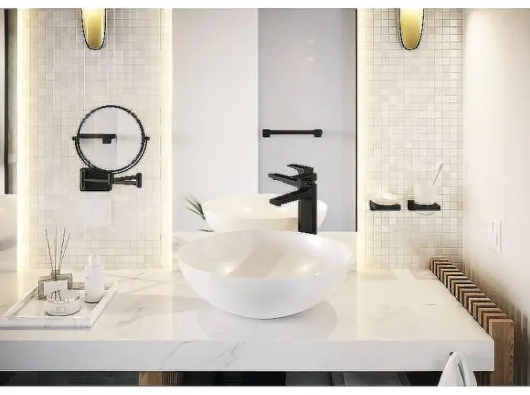 Hansgrohe зеркало настольное косметическое 236*283* 340 мм