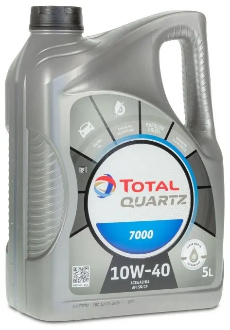 Моторное масло Моторное масло Total Quartz 7000 полусинтетическое 10W-40 для дизельного и бензинового двигателя легкового и грузового транспорта, 5 л купить,NaN