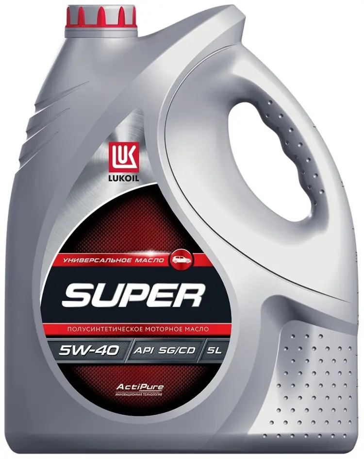 Моторное масло Полусинтетическое ЛУКОЙЛ SUPER 5W-40 5 л купить,NaN