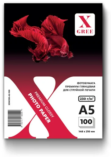 Фотобумага X-Gree Premium 53W230 A5 100л глянцевая 