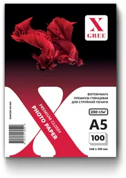 Фотобумага X-Gree Premium 53W230 A5 100л глянцевая 