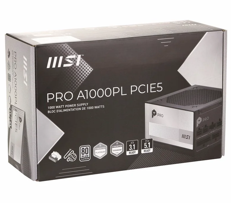 Блок питания MSI Pro A1000PL PCIE5 1000W