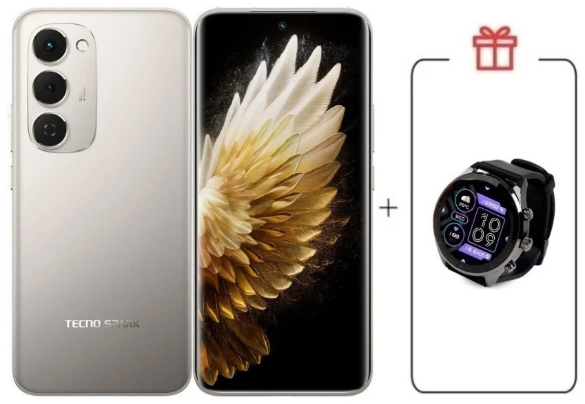 Смартфон Tecno Spark 40 Pro+ 8/256Gb Moon Titanium + подарок купить,NaN