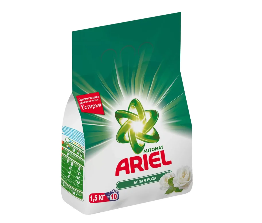 Стиральный порошок Ariel белая роза 1.5кг купить,NaN