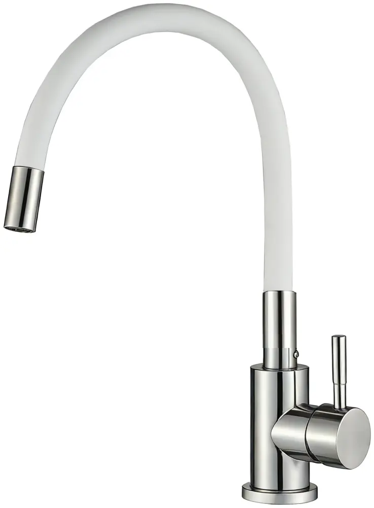 Смеситель Cerutti SPA CT12142, нержавеющая сталь, цвет белый купить,NaN