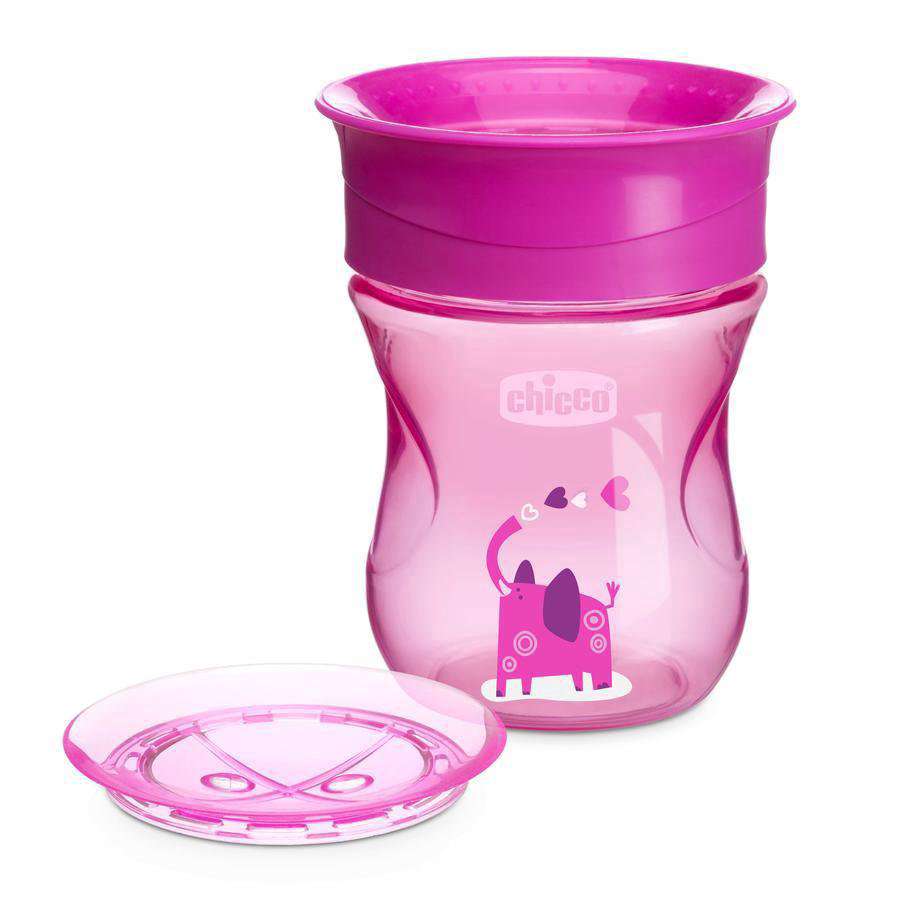 Поильник Chicco Perfect Cup 12м+ розовый купить,NaN