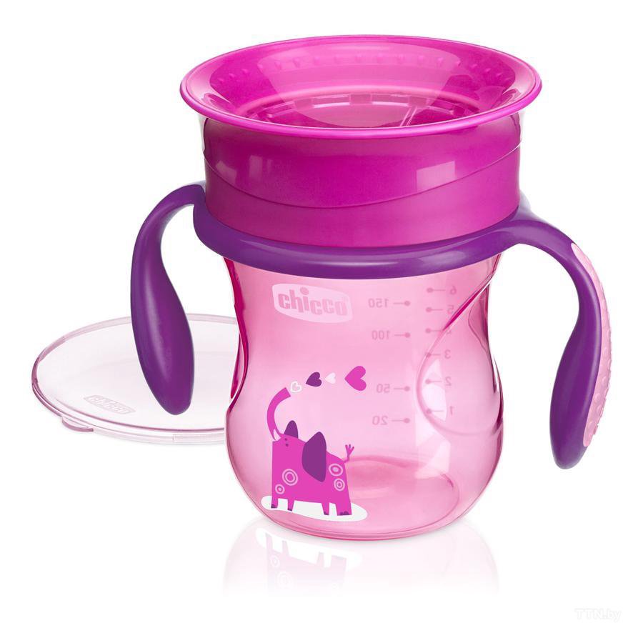 Поильник Chicco Perfect Cup 12м+ розовый купить,NaN