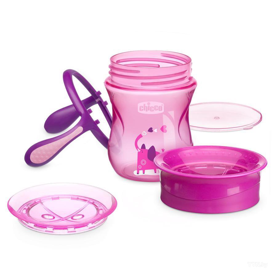 Поильник Chicco Perfect Cup 12м+ розовый купить,NaN