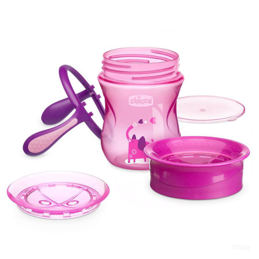 Поильник Chicco Perfect Cup 12м+ розовый купить,NaN