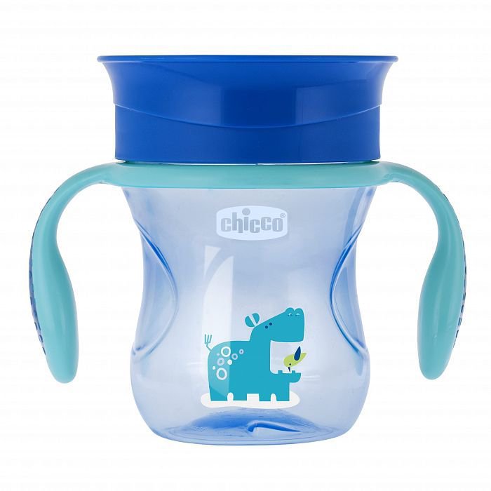 Поильник Chicco Perfect Cup Boy 12м+ голубой купить,NaN