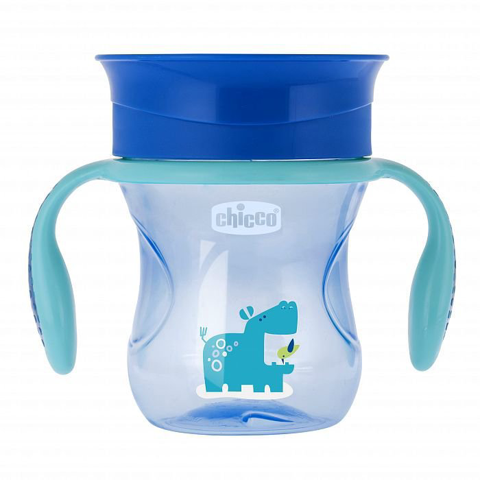 Поильник Chicco Perfect Cup Boy 12м+ голубой купить,NaN