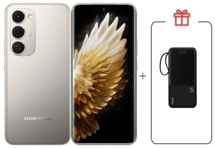 Смартфон Tecno Spark 40 Pro+ 8/256Gb Moon Titanium + подарок купить,NaN