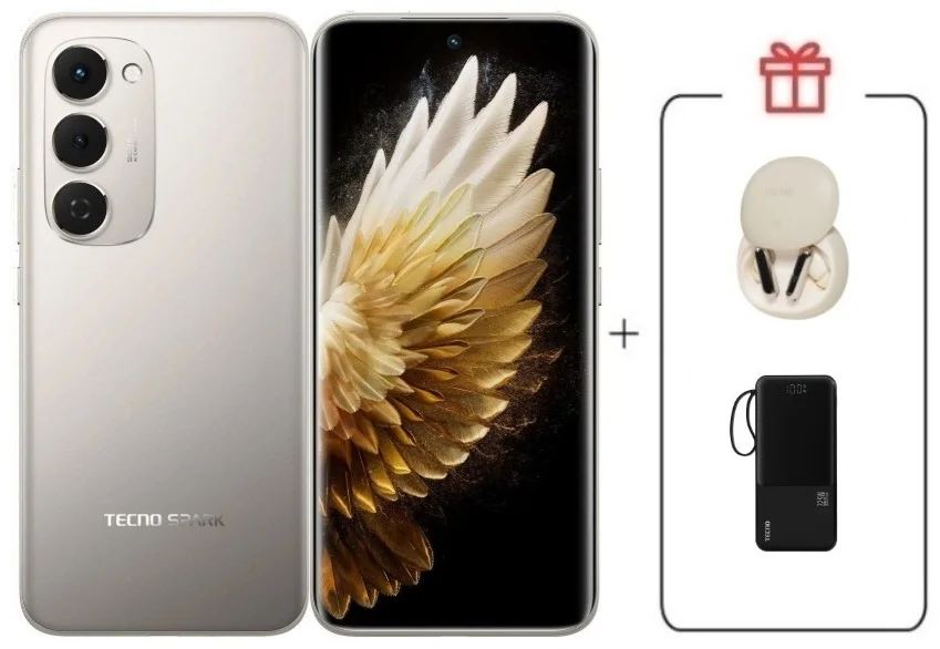 Смартфон Tecno Spark 40 Pro+ 8/256Gb Moon Titanium + подарок купить,NaN