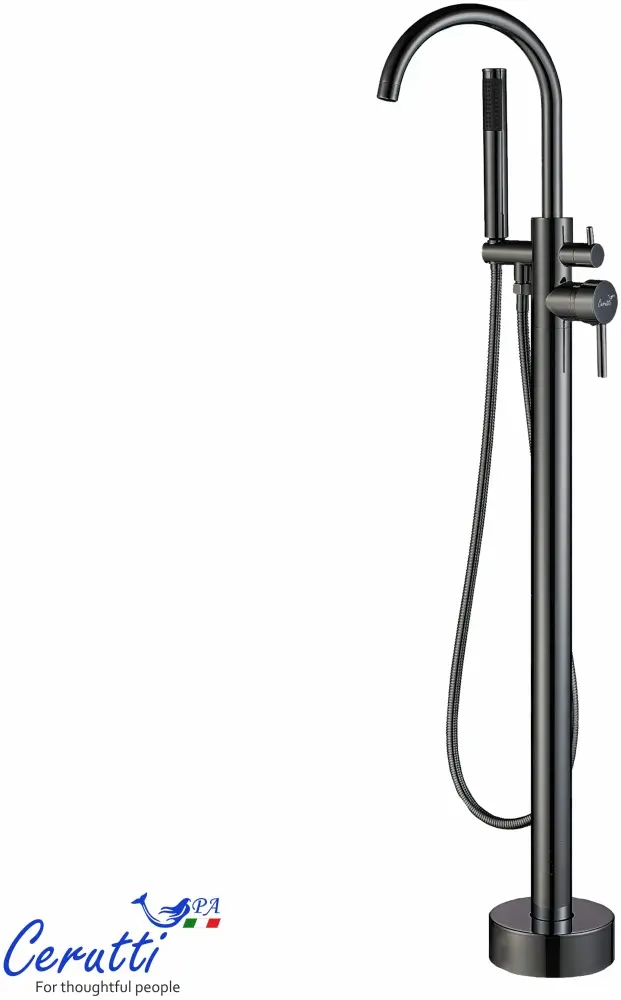 Смеситель Cerutti SPA CT12113, нержавеющая сталь, цвет графит