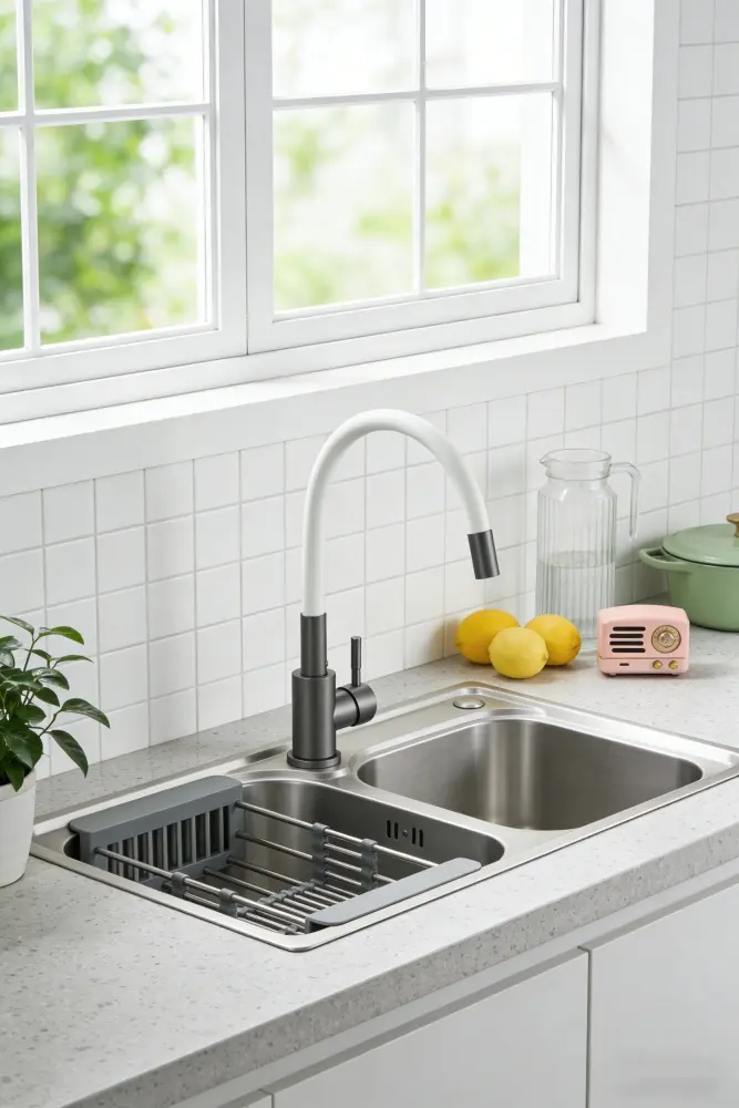 Смеситель Cerutti SPA CT12145, латунь, цвет белый купить,50600