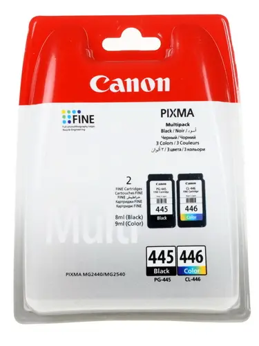 Набор картриджей Canon PG-445/CL-446 черный многоцветный купить,NaN