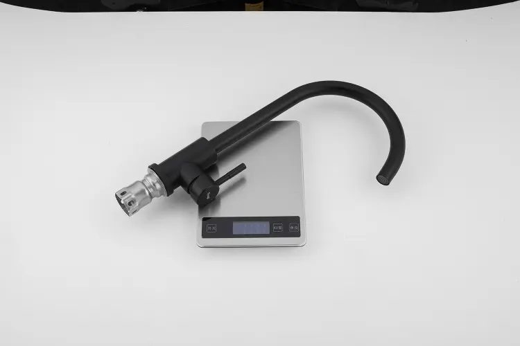 Смеситель для кухни Frap F40899-4, нержавеющая сталь, цвет черный