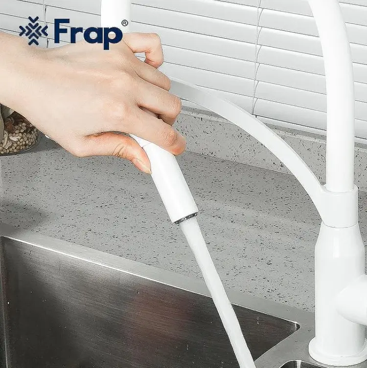 Смеситель Frap F4552-8, латунь, цвет белый купить,NaN