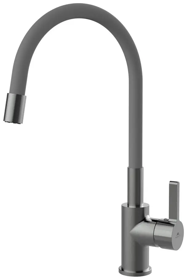 Смеситель Rubineta FL300DG8, латунь, цвет серый - ForteMarket Смеситель Rubineta FL300DG8, латунь, цвет серый купить,55100
