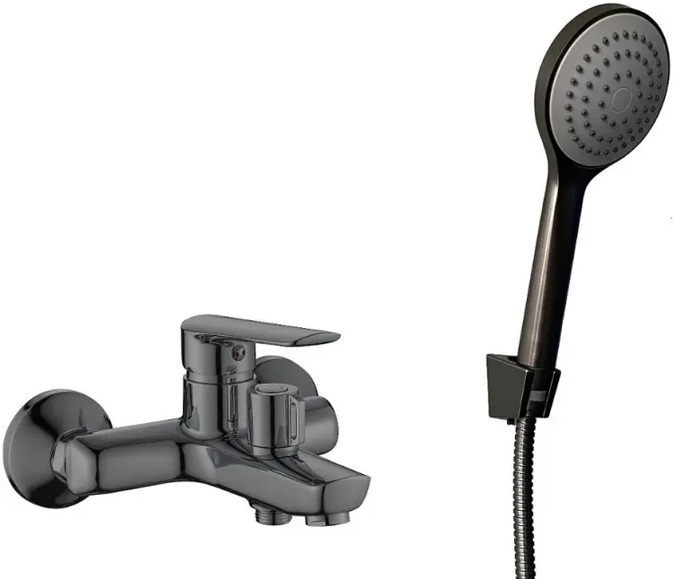 Смеситель для ванны ESKO Lagos LG54GM, латунь, цвет стальной