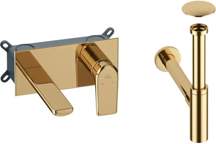 Смеситель с комплектующими Wellsee 201000483, латунь, цвет золотистый - ForteMarket Смеситель с комплектующими Wellsee 201000483, латунь, цвет золотистый купить,308300