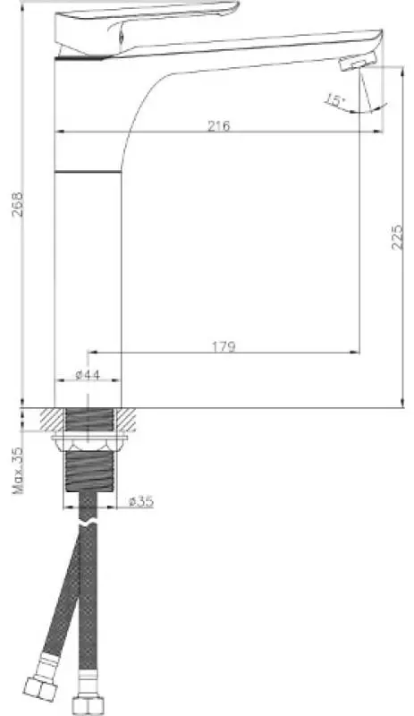 Смеситель для раковины (умывальника) Mixline ML29-042 35k, однозахватный купить,NaN