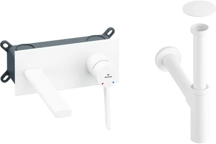 Смеситель с комплектующими Wellsee 201000490, латунь, цвет белый - ForteMarket Смеситель с комплектующими Wellsee 201000490, латунь, цвет белый купить,261400