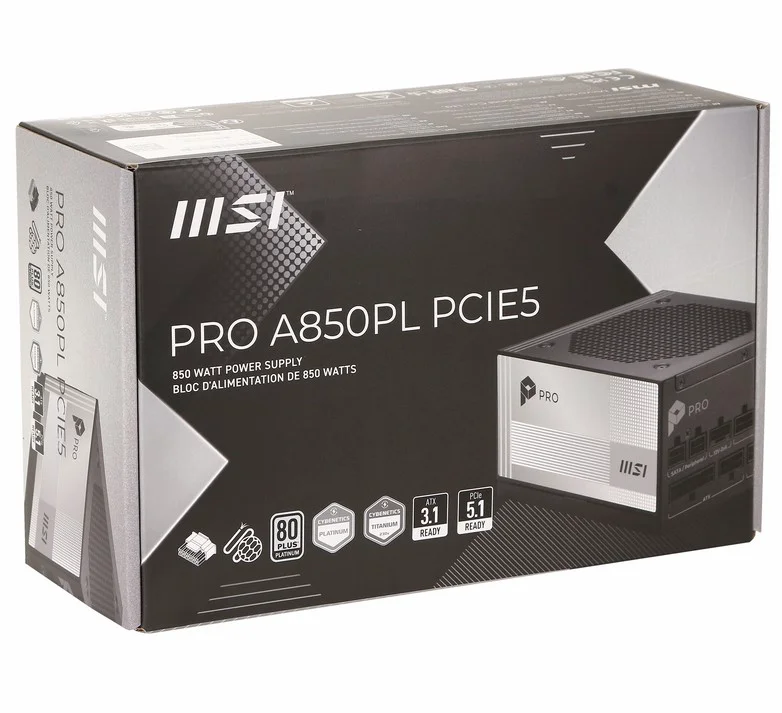 Блок питания MSI Pro A850PL PCIE5 850W